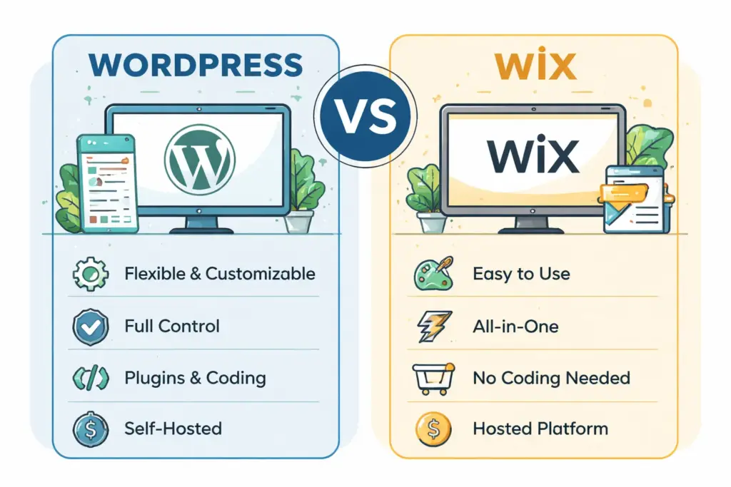 WordPress oder Wix